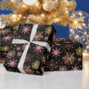 Search for gold snowflakes wrapping paper Christmas holiday