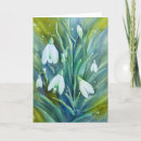 Search for snowdrop flower cards Watercolor