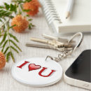 Search for love u key rings Valentine