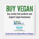 Search for veganism square magnets Rights