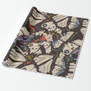 Search for vintage butterfly wrapping paper Pattern