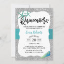 Search for turquoise quinceanera invitations Elegant