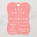 Search for eat drink and celebrate invitations Married