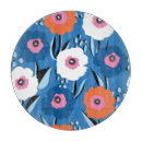 Search for red poppies chopping boards Background