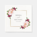 Search for burgundy wedding napkins Rose