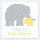 Search for yellow elephant baby shower stickers Elephants