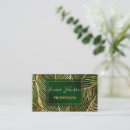 Search for emerald green business cards Greenery