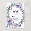 Search for blue floral wreath invitations Purple
