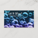 Search for water bubble business cards Service