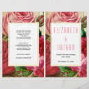 Search for pretty wedding programs Vintage