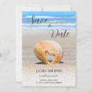 Search for hearts sand save the dates Seashell