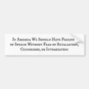 Search for freedom of speech bumper stickers America