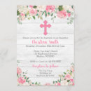 Search for rustic christening invitations Pink