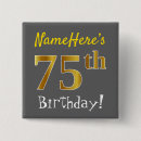 Search for 75 years old badges 75th birthday