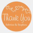 Search for orange thank you stickers Orange and white