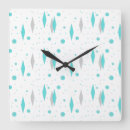 Search for grey and turquoise clocks Atomic era