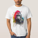 Search for gorilla mens tshirts Colorful
