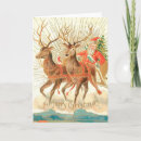 Search for vintage reindeer cards Old fashioned