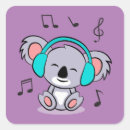 Search for listening music stickers Cartoon