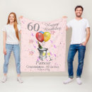 Search for 60th birthday blankets Blush pink