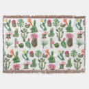 Search for watercolor cactus blankets Succulents