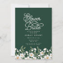 Search for emerald green bridal shower invitations Floral