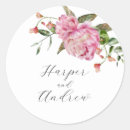 Search for floral round wedding stickers Modern