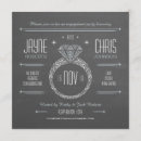Search for diamond ring invitations Chalkboard