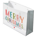Search for christmas gift bags Typography