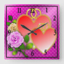 Search for heart shaped clocks Valentine