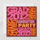 Search for pink orange graduation invitations Colourful