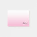 Search for monogrammed post it notes Pink