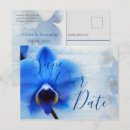 Search for blue orchid save the dates Watercolor