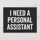 Search for assistance postcards Assistant