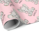 Search for baby girl wrapping paper Elephant