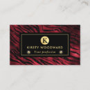 Search for tiger pattern business cards Gold