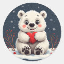 Search for white bear stickers Red