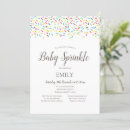Search for confetti baby sprinkle invitations Rainbow