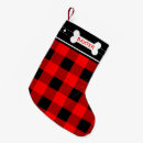 Search for dog bone christmas stockings Buffalo plaid