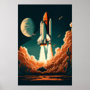 Search for space rocket posters Moon