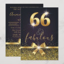 Search for 66th birthday invitations Gold