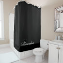Search for gold black white shower curtains Monogrammed