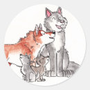 Search for watercolor wolf stickers Wolves