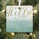 Search for mint green christmas tree decorations Watercolor