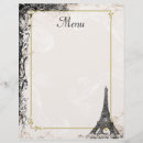 Search for eiffel tower menus France