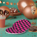 Search for pink and black plates Retro