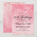 Search for blush pink 30th birthday invitations Glitter