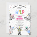 Search for three animals invitations Jungle animal party