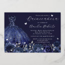 Search for blue flowers birthday invitations Dress