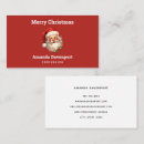 Search for santa business cards Retro